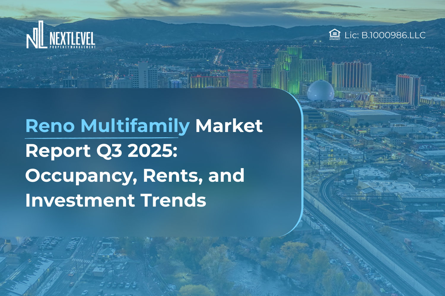 Reno Multifamily Market Report Q3 2025: Occupancy, Rents, and Investment Trends