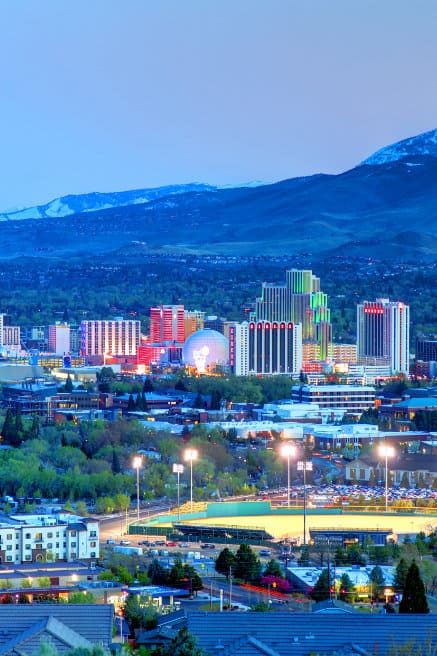 Aerial View of Downtown Reno